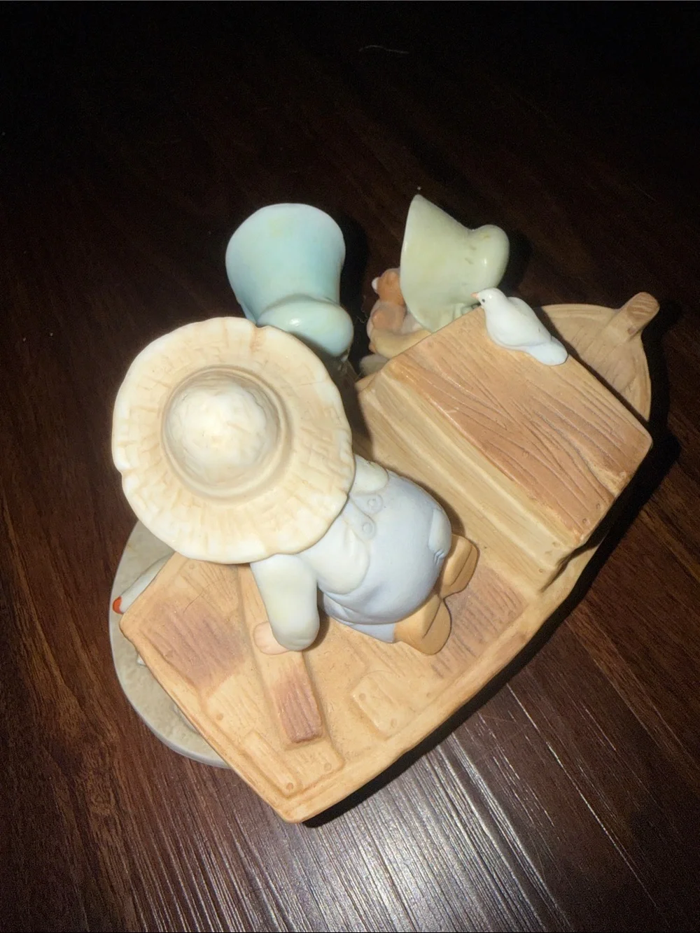 Noah's Ark Ceramic Figurine Set in Pastel Colors